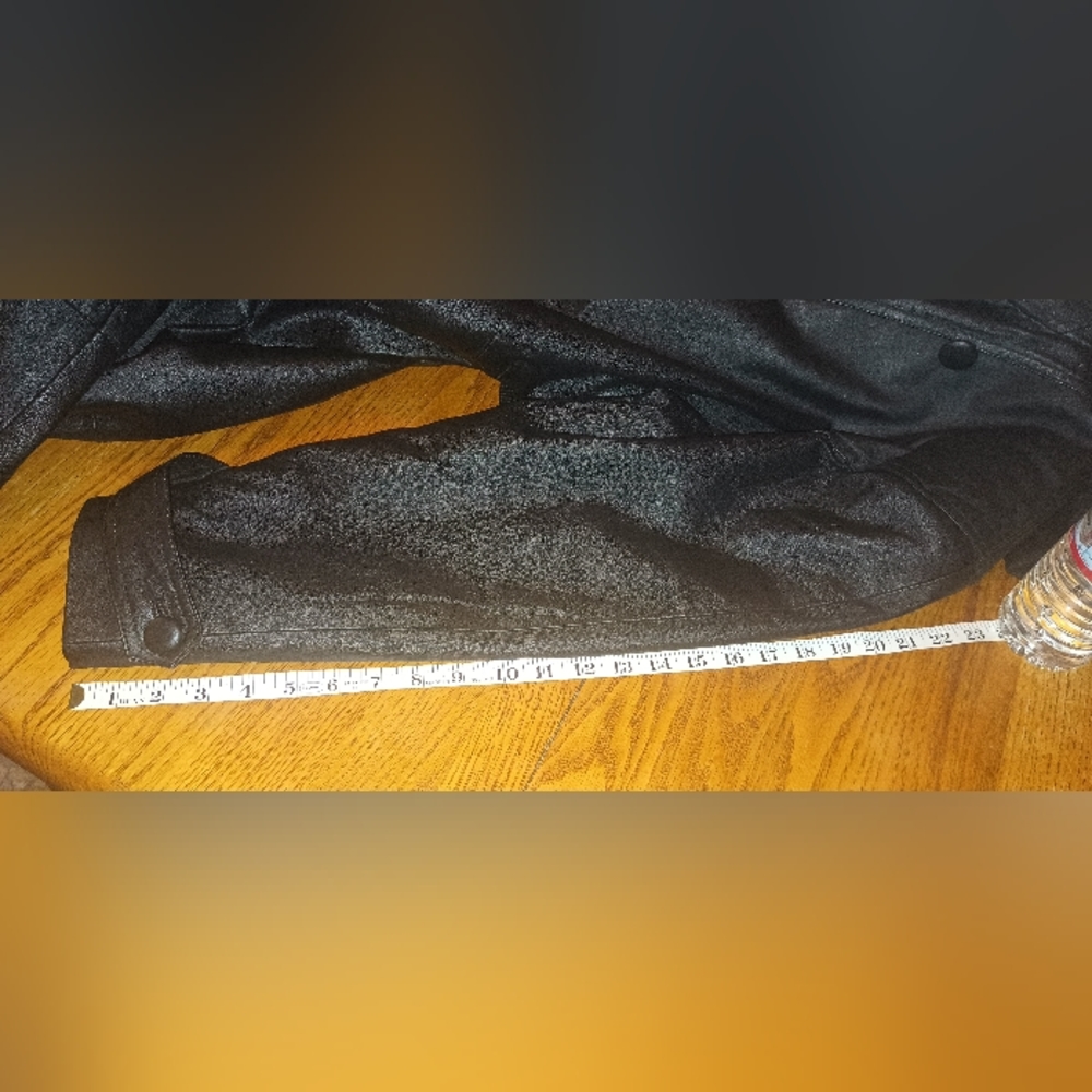Middlebrook park black Leather trench coat - Picture 12 of 13